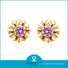 2014 Charming Sterling Jewelry Gold Plating Stud Earring (SH-0156E)